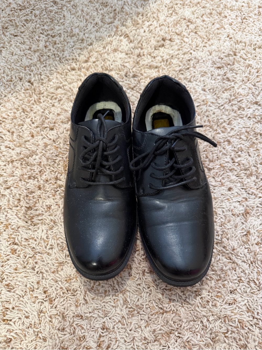 Deer Stags Black Men's Lace-Up Derby Shoes - Classic Work Dress